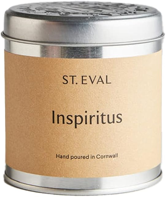 St. Eval Inspiritus Scented Tin Candle - Wax - Refreshing Fragrance - Uplifting Blend of Aromatic Spices, Nutmeg, Cinnamon and Cloves - Made in Cornwall