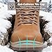YINGCSM Men's Winter Warm Snow Boots Fur Lined Anti Slip Shoes Fashion Lightweight Water Resistant Non-slip Outdoor Work Ankle Boot