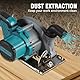 ONEVAN Akku Handkreissäge, Bürstenlos Akku Mini Kreissäge für Makita 18V, 7000RPM Tauchkreissäge Schnitttiefe 48mm, 0-45°, mit 3 Sägeblättern (125mm, 140mm, 150mm) (ohne Batterie)