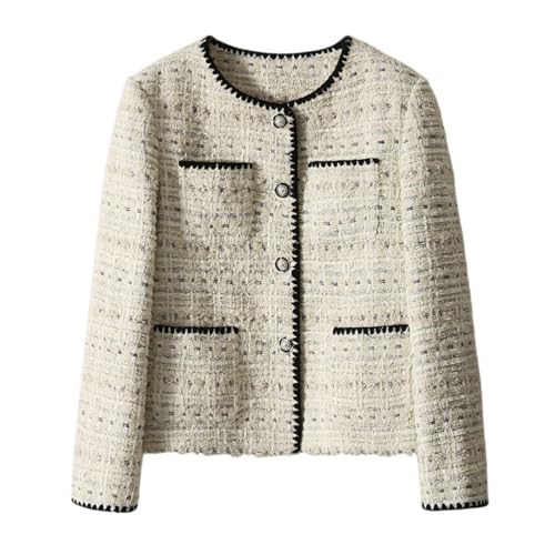 Veste en tweed femme chic blanche idéale pour un brunch en automne