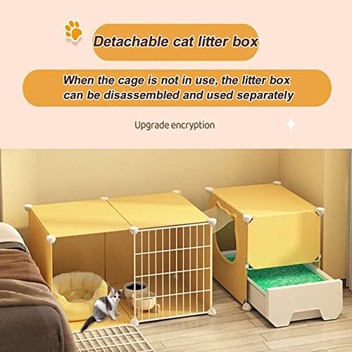 Cage pour 1 à 2 chats modulable pour résoudre le manque d'espace