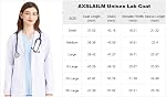 White Lab Coat for Women Men Scientist Doctor Student work Uniform Cosplay DIY Costume Halloween Dental lab Lab Coat