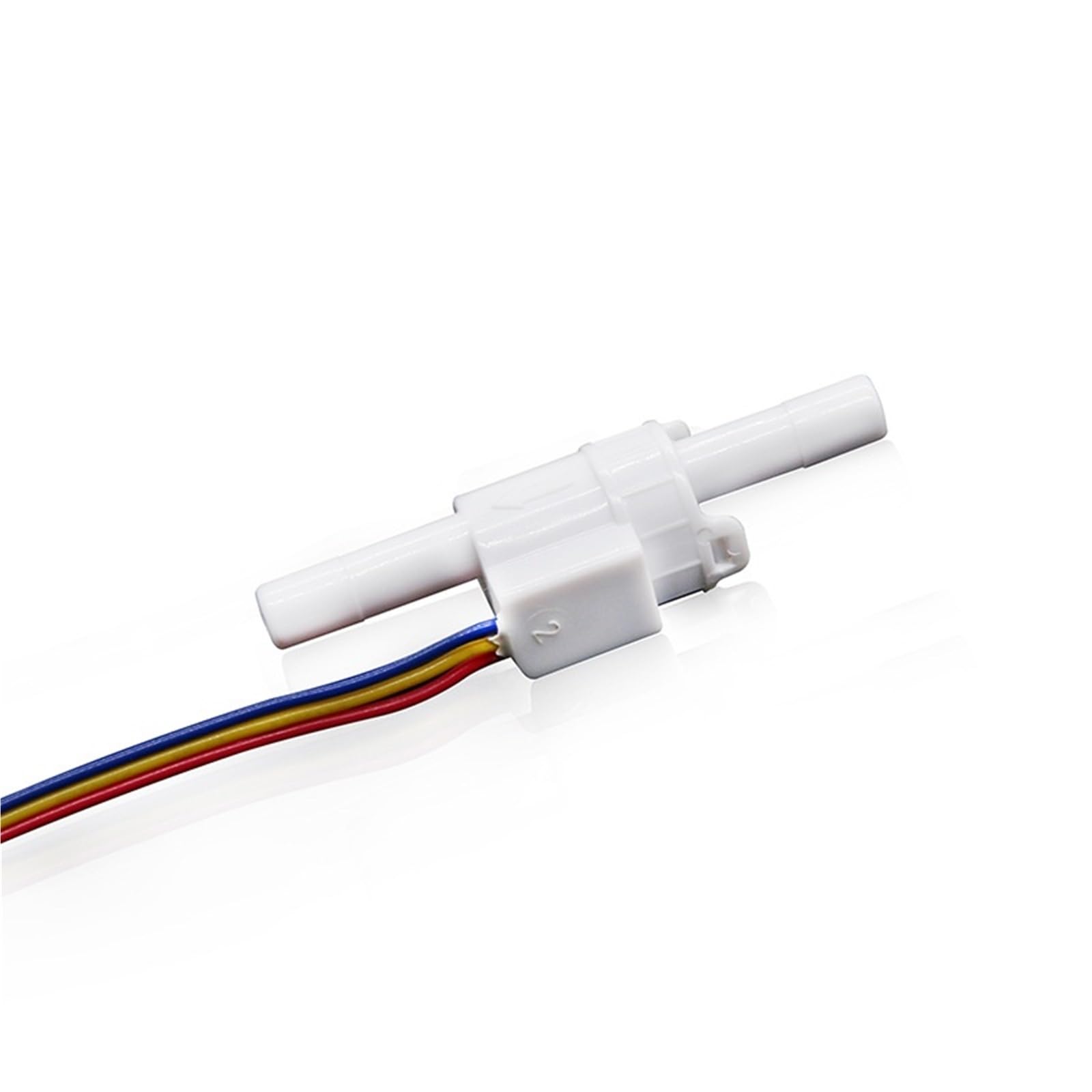 Miniature Hall-Effect Water Flow Meter 1/4" Quick-Connect Sensor for Dispensers and Pure Systems High Precision for Home Water Flow Calculation(2.5mm,Large Pore 0.3–4 L/min)