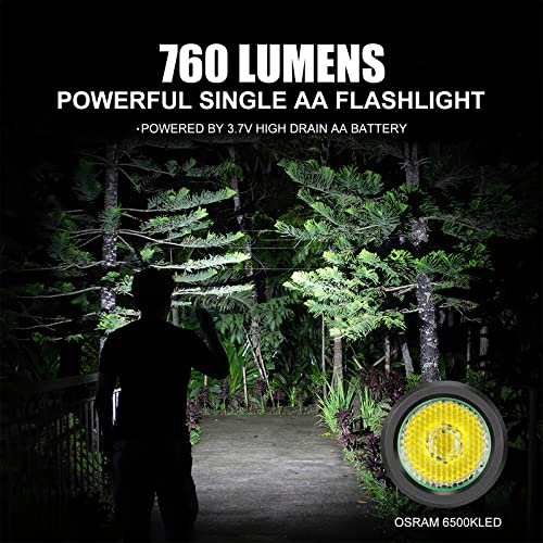 Lumintop Edc15 Keychain Flashlight 760 Lumens Mini Edc Flashlight 80 Hours Burn Time, 5 Modes, Ipx8 Waterproof Torch Floodlight For Everyday Carry, Camping, Hiking #TOP1