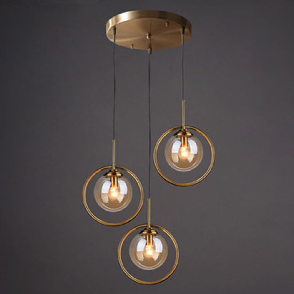 Plafonnier boule de verre moderne pour corriger le manque de luminosité du salon