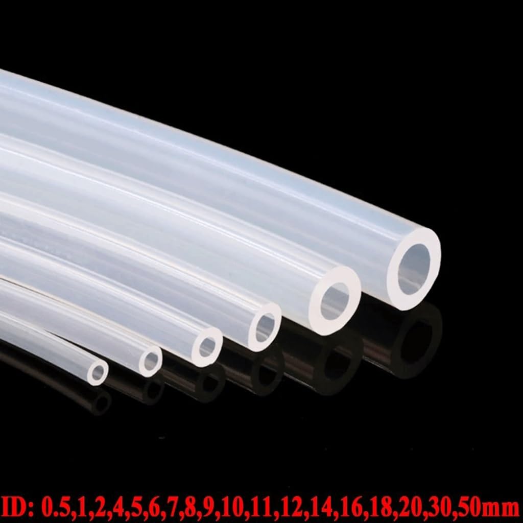 Tubo in Gomma siliconica da 1 m Tubo in Silicone Flessibile Trasparente, for Accessori for Tubi da Giardino Domestico(ID 25mm x 35mm OD)