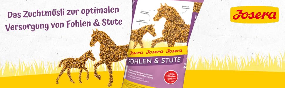 JOSERA Fohlen & Stute | 20kg | Premium Pferdefutter für Stuten & Fohlen