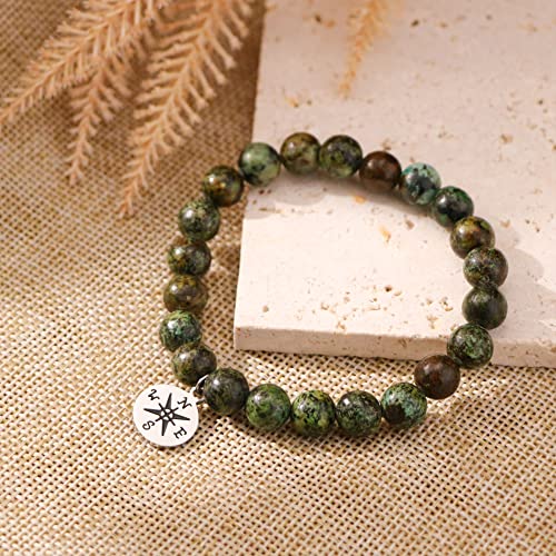 Image of JoycuFF 2026 Graduation Gifts College Inspirational Graduation Compass Bracelets for Daughter Girlfriends Bestie Sister Best Friends Granddaughter The Adventure Begins