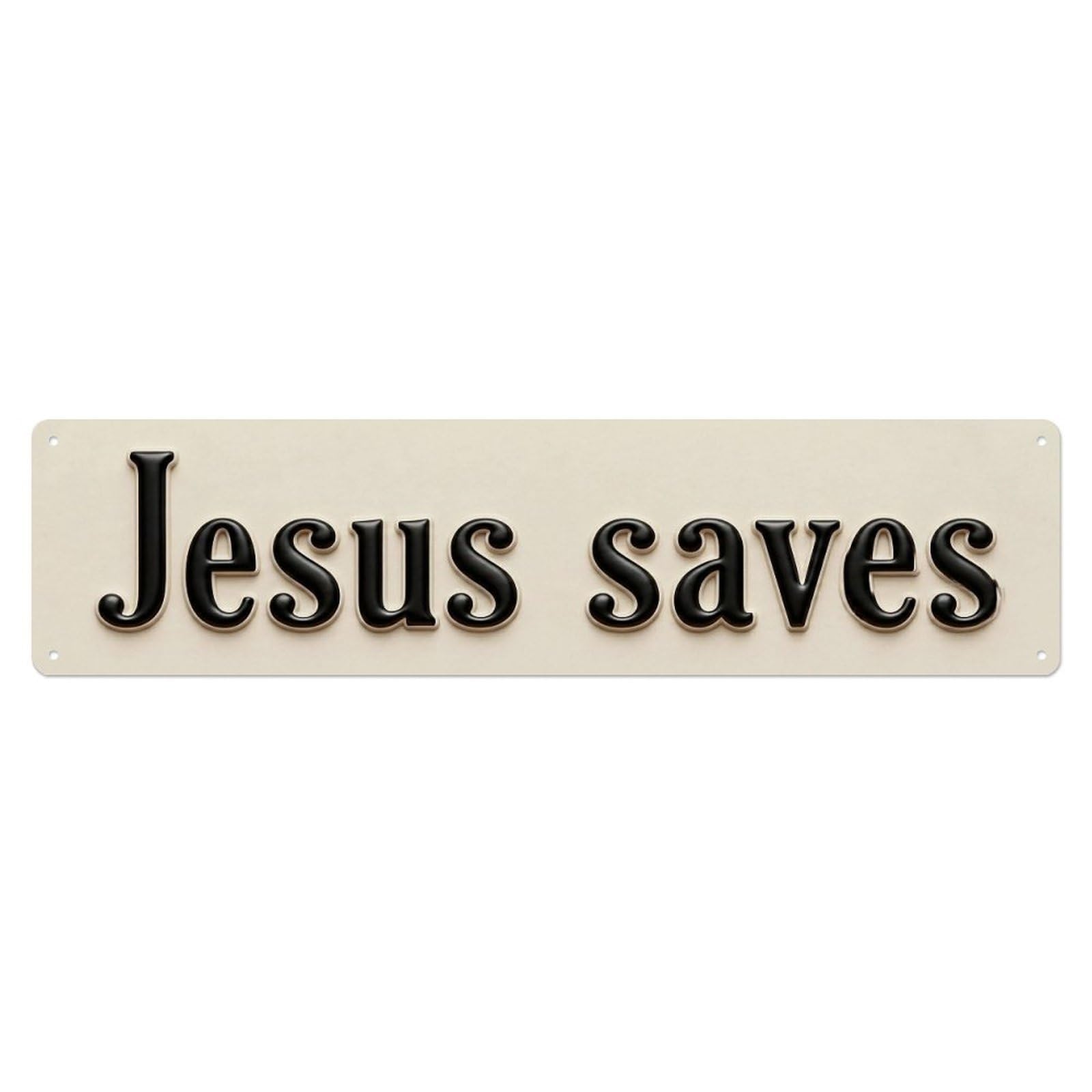 Okahys 4X16inch(10X40cm) Jesus Save Salvation Faith Artwork Vintage Metal Tin Sign