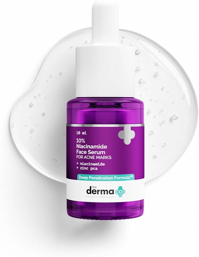 The Derma Co 10% Niacinamide Face Serum For Acne Marks And Acne Prone Skin For Men and Women - 10 ml (dermaco)