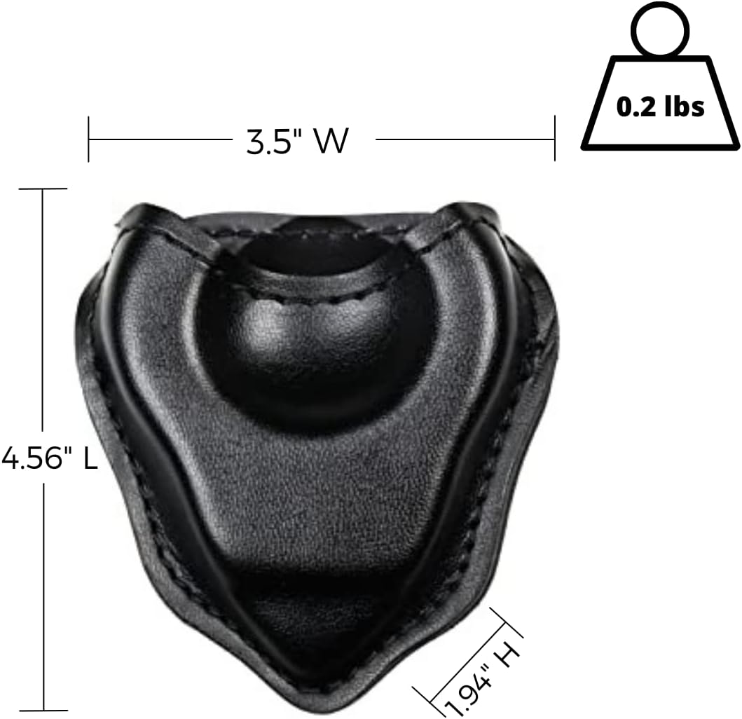 Bianchi Model 090 Open Top Handcuff Case, Plain Black