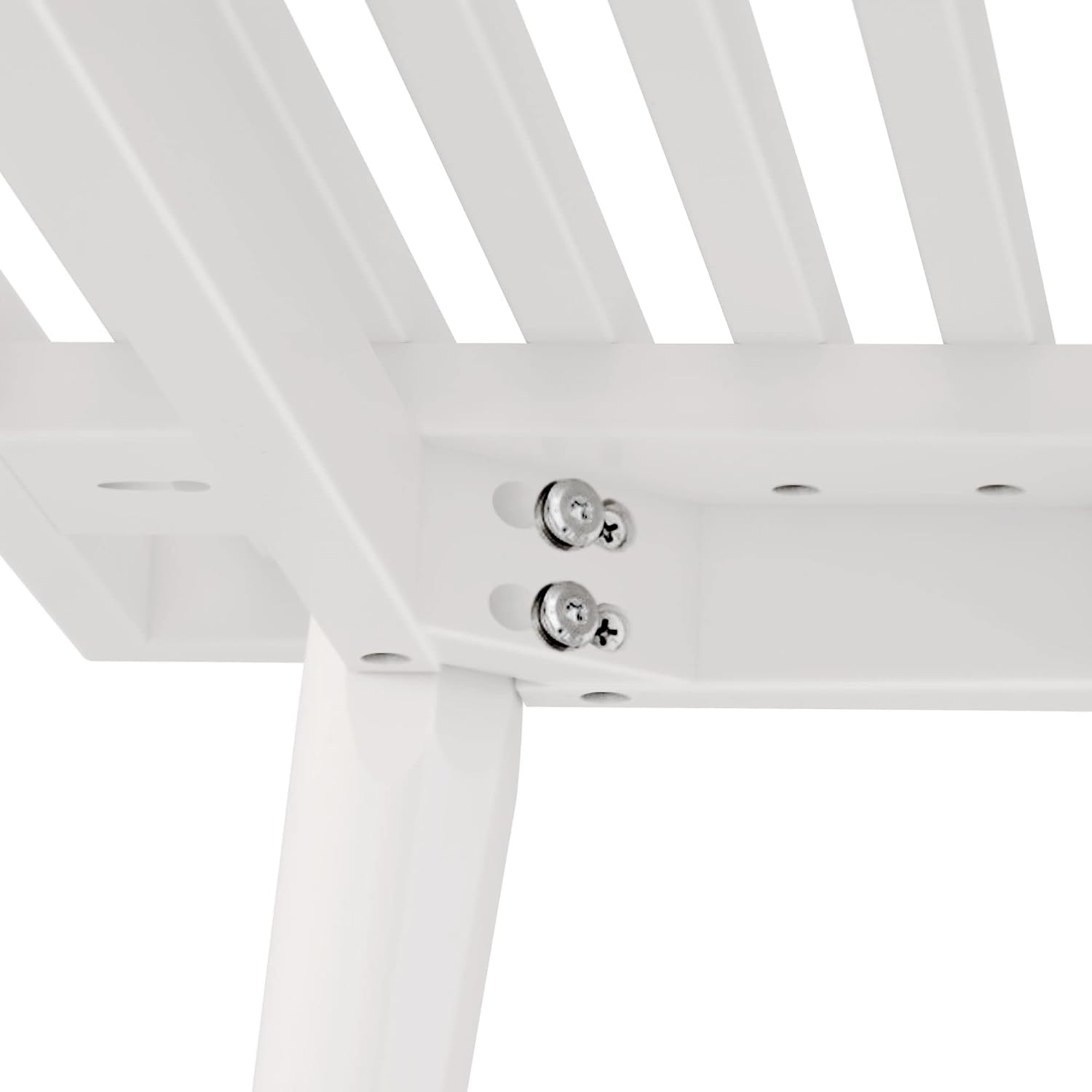 Plank+Beam Entryway Bench, Wooden End of Bed Bench for Bedroom, Mid-Century Modern Square Bench for Hallway, Living Room, Indoor, Porch, 56.25", White