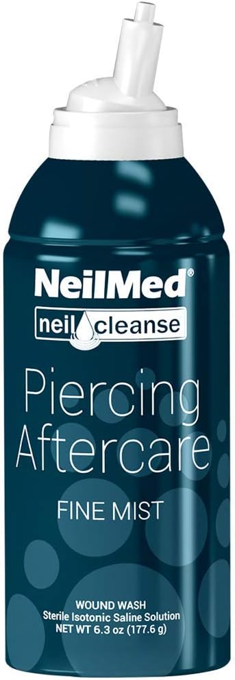 NeilMed NeilCleanse Piercing Aftercare, Fine Mist, 6.3 Fluid Ounce NeilMed NeilCleanse Piercing Aftercare, Fine Mist, 6.3 Fluid Ounce
