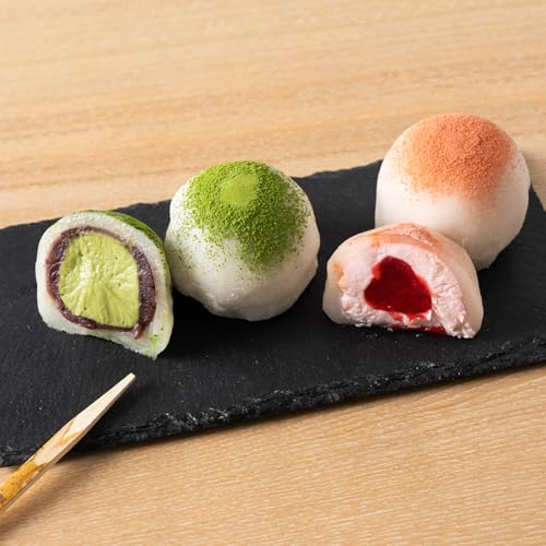 笹屋昌園 母の日 スイーツ ギフト クリーム大福 4個入 (いちご2・抹茶2) アソートセット 冷凍 大福 和菓子 京都 高級 お取り寄せ 御中元 お中元 手土産 実用的 (いちご×抹茶（2個ずつ）)（Amazon）