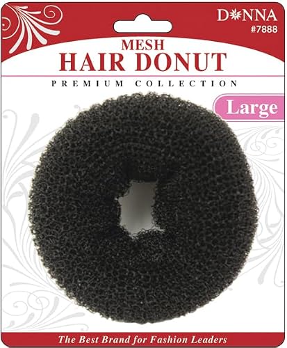 Donna Mesh Hair Donut Bun Maker, 1PC - Elegant Hair Accessories for Women, Premium Hair Accessories, Effortless Hair Bun Maker for Stylish Updos and Perfect Hair Donut Large Size