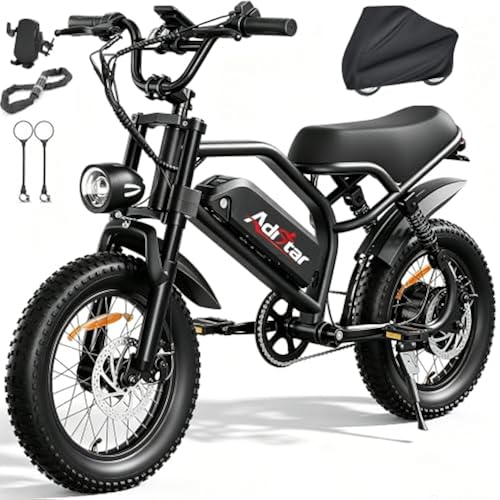 ADISTAR 16" Electric Bike for Teens, Peak 1500W Motor, 48V 15.6Ah Battery