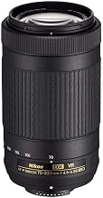 Nikon AF-P DX NIKKOR 70-300 mm f/4.5-6.3G ED VR Lens for Nikon F Mount DSLR Cameras (Black)