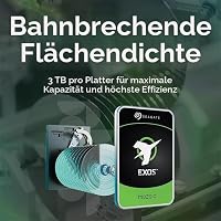 Seagate Exos M 28TB, Enterprise interne Festplatte, 3.5 Zoll, 7200 U/Min, CMR, 512 MB Cache, SATA 6 GB/S, ST28000NM003K – Ansicht 3