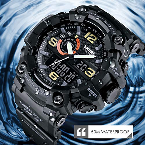 Gosasa Men's Watches Multi Function Military S-Shock Sports Watch Led Digital Waterproof Alarm Watches #TOP4
