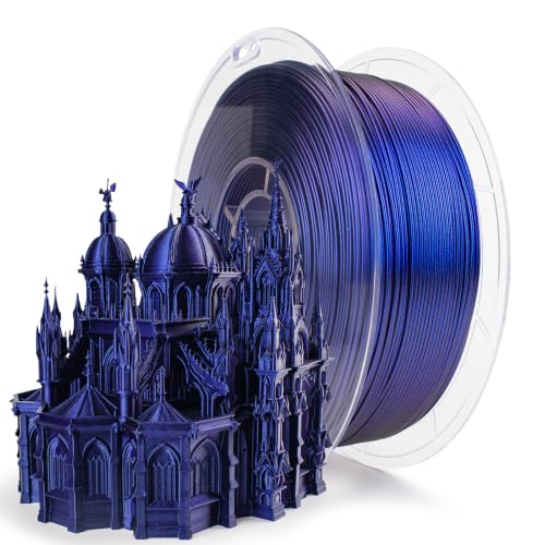 Image of ZIRO Glitter PLA Filament 1.75mm, Chameleon Series, Iris Blue Luster