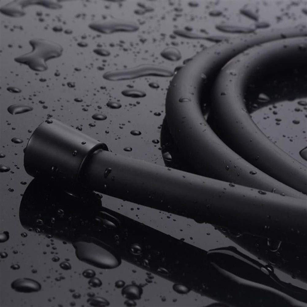 Tubi flessibili per doccia, Tubo flessibile di ricambio universale in acciaio inossidabile(Black,150cm)