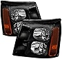 Xtune Escalade HID Model only OEM Style Headlights Black Housing With Clear Lens