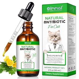 60ml Cat Antibiotics for Infections Antibiotics for Cats Cat Antibiotics Cat Immune Support Supplement Infection Antibiotics Natural Antibiotics for Cats Allergy Relief for Cats (60ml)