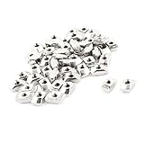 Uxcell a16012500ux0470 M3 Female Thread T Slot Hammer Head Drop in Nut Silver Tone Metal (Pack of 50)