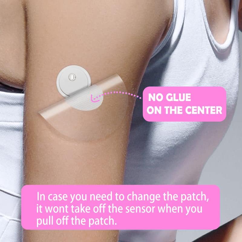 Miniatura 3 de HONYOU 60 unidades de parches adhesivos impermeables para sensores CGM, protectores de sensores Freestyle de 14 días y Libre 3 Plus, cinta adhesiva