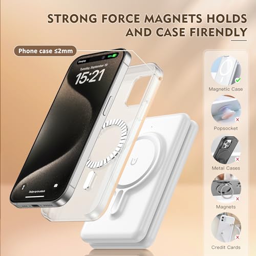 Knild G910 Magnetic Wireless Charger For Iphone: 3 In 1 Travel Charging Station For Apple Devices For Iphone 16 15 14 13 12 Pro Max Plus - Foldable Charging Pad thumb #3