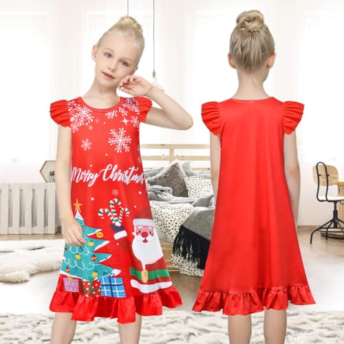 Image of Sylfairy Girls Nightgowns, Unicorn Nightgown Princess Pajama Dresses for Girls Sleepwear Nightie