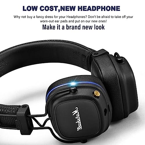 Almohadillas de repuesto para auriculares Major III Earpads en color marrón compatibles con Marshall Major III 3 Wired/Wireless Bluetooth On-Ear Headphone miniatura 3
