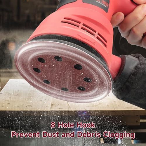 Image of Inditrust 5-Inches Round Sanding Disc Hook and Loop Sand Paper in Bulk for Orbital Sander (100, 180 grit)