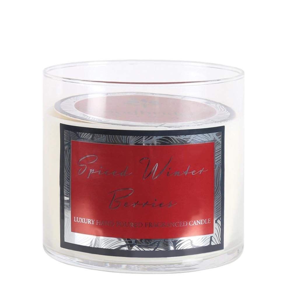 Aroma Accessories Woodbridge Spiced Winter Berries Tumbler Jar Candle