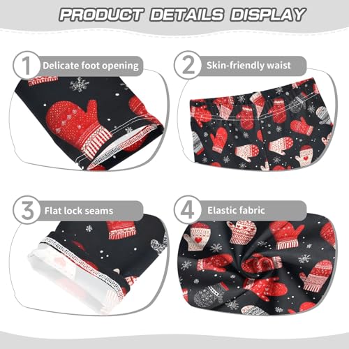 Girls' Athletic Leggings Ankle Length Yoga Dance Pants Kids Teen 4T Winter Glove3