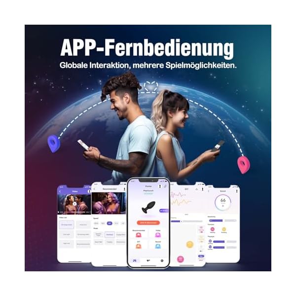 Analvibratoren für Mann Analplug# für Männer, Prostata Stimulation Männer Analplug Sex Spielzeug für die Männer mit 7 Rotation 7 Vibration, Anal Plug Sex Spielzeug für Paare Buttplug Sexspielzeug – Bild 6