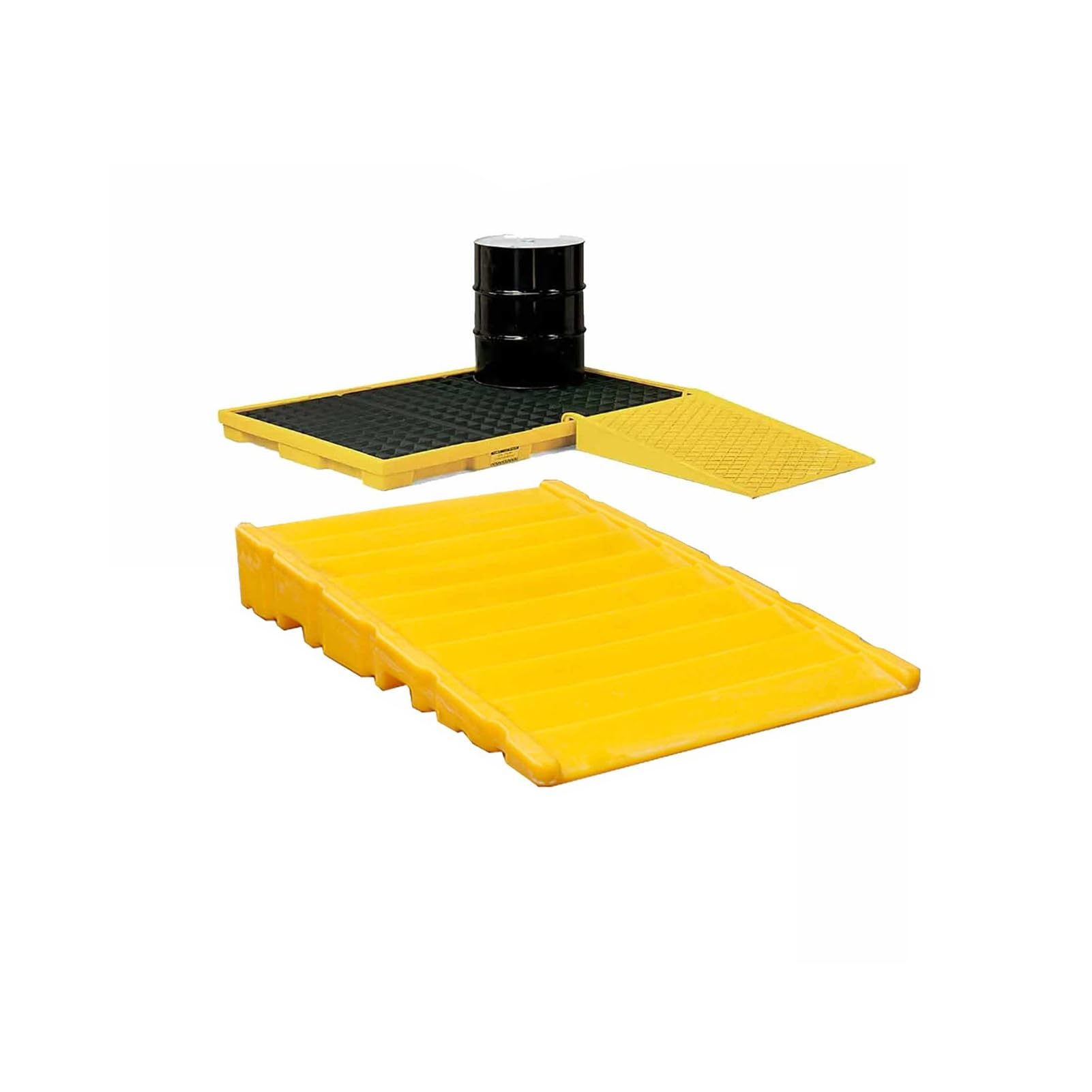 Wytrzymała plastikowa paleta do łatwego ładowania bębna – taca zatrzymująca rozlanie 80 x 15 x 120 cm, idealna do bezpiecznego i wydajnego materiału niebezpiecznego Sto