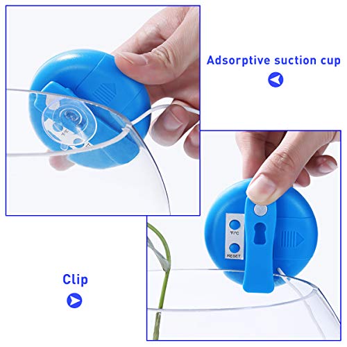 POPETPOP LCD Digital Aquarium Thermometer High Precision Digital Fish Tank Thermometer for Aquarium/Pond/Reptile Turtles… - Image 6