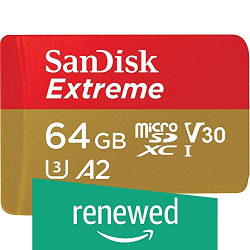 Preisvergleich Produktbild SanDisk Extreme 64GB microSDXC Class 10 Speicherkarte Gold / Rot (Generalüberholt)