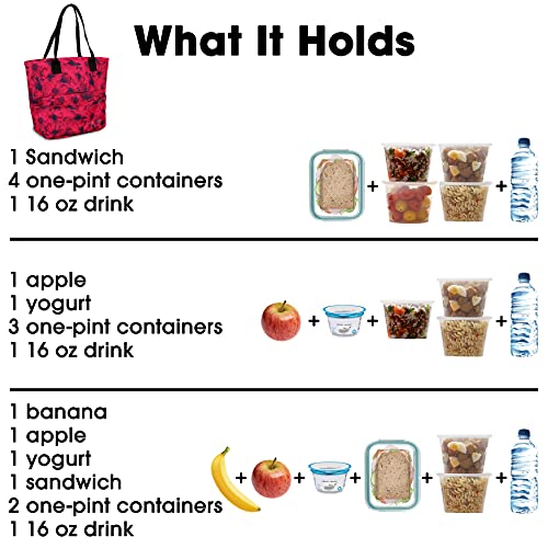 Image of J World New York Lunch Tote Bag Insulated Lunch-Box for Women & Teen Girls, Bellis