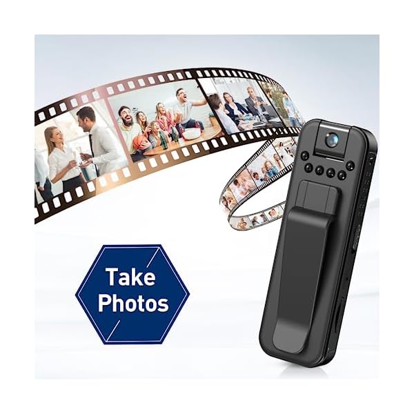 L7 HD 1080P Body Worn Camera，OTG Function, 256GB Memory, Motion Detection, Infrared Night Vision, Loop Recording, Automatic Save, 8-10 Hour Recording,Law Enforcement Investigation, Meeting - Image 7