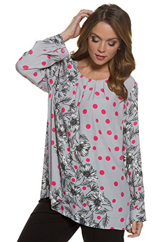 ULLA POPKEN Drucktunika mit Faltendetails Camicia