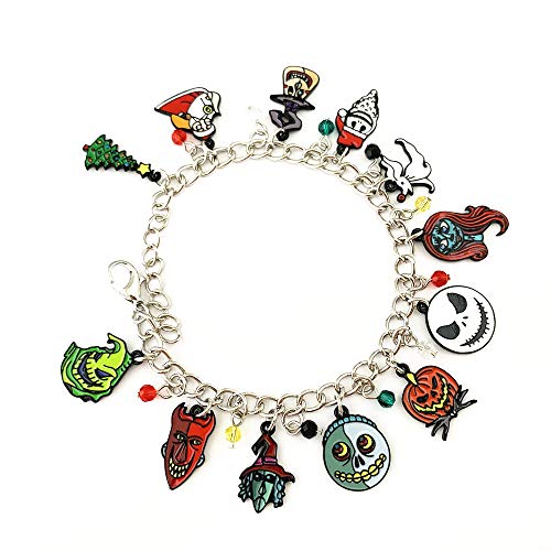 Family Babylon Classic Sally Jack Horror Nightmare Before Christmas Charm Bracelet Gifts for Girl Woman Men3