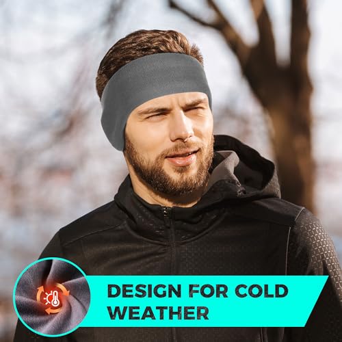 wtactful double-layer fleece pro ear warmers muffs cold weather headband ear covers for men women ski running cycling