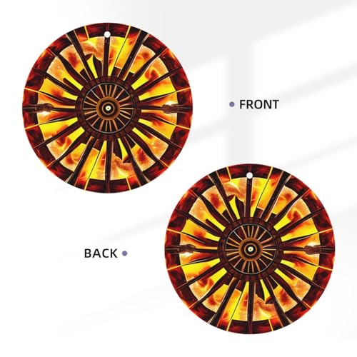 Turning the flame Hojas aromatizantes para auto miniatura 3