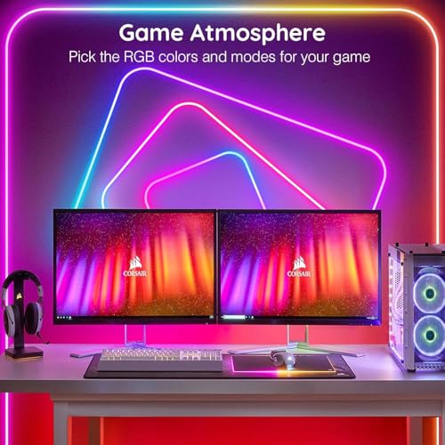 Image of SINLEY Led Neon Rope Lights 100FT,Control with App /Remote,Flexible Led Rope Lights,Multiple Modes,IP68 Outdoor RGB Neon Lights Waterproof,Music Sync Gaming Led Strip Lights for Bedroom Indoor