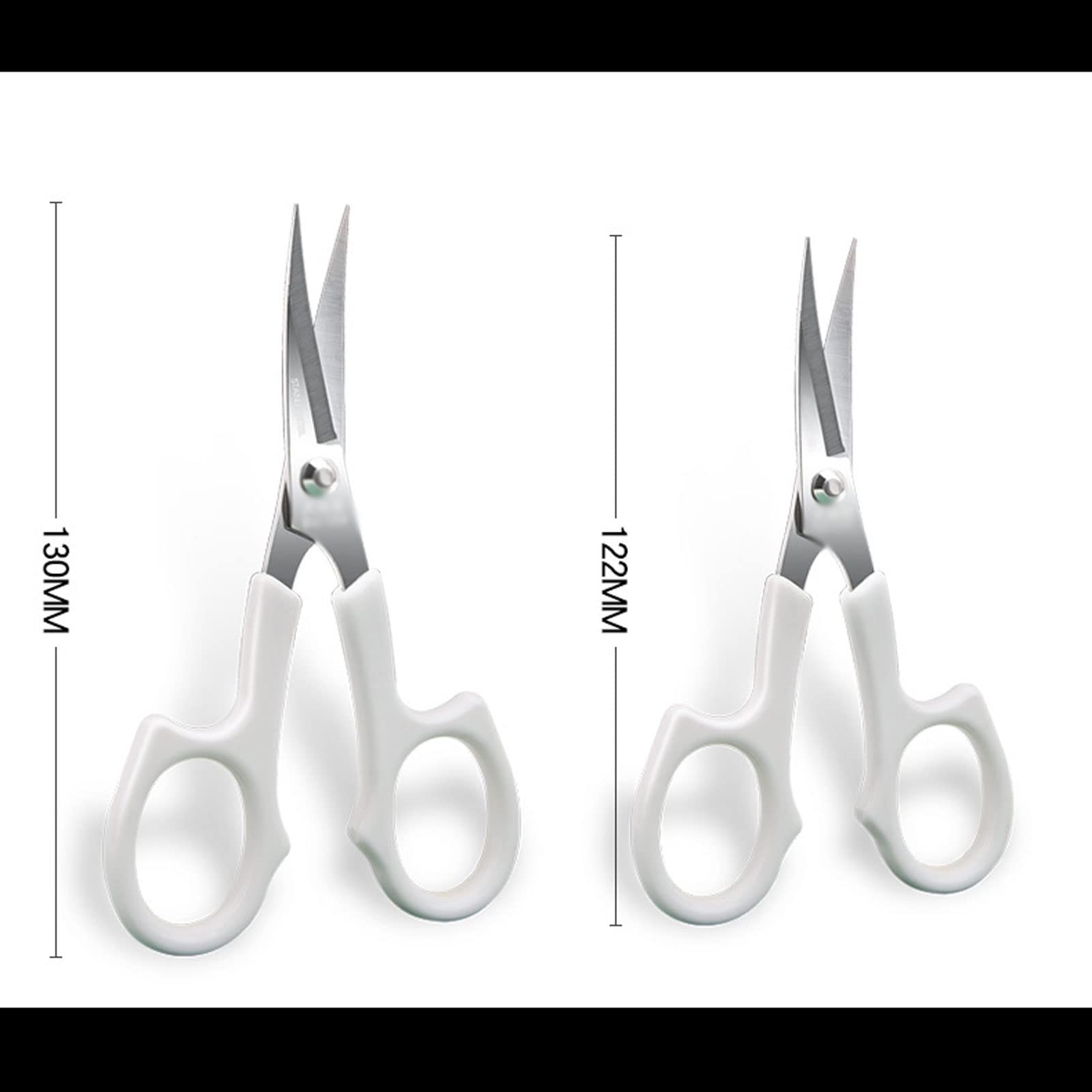 Tijeras Curvas para Bordado, Tijeras con Cabezal de Corte para Costura, Herramientas de Tijera de Sastre para Punto de Cruz de Tela