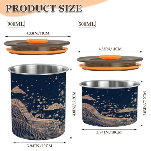 Contenedor de Café Hermético de Acero Inoxidable 17oz miniatura 2