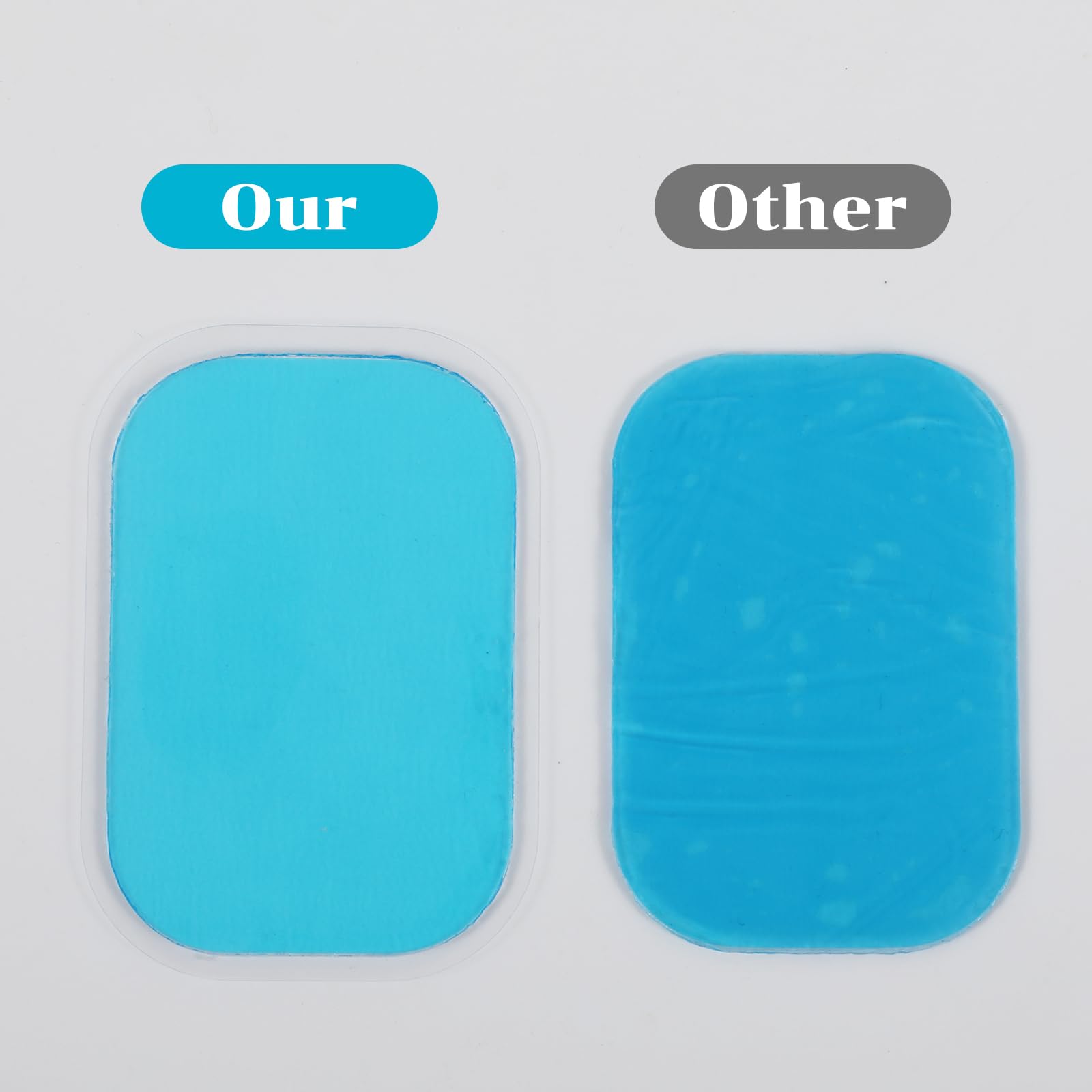 50Pcs (25Packs) Pads Abs Trainer Replacement, Reusable Gel Sheet Pads for ABS Stimulator Training, Abdominal Muscle Trainer Accessory for Arm Belly Thigh Flab Waist Workout Toner Toning Belt — Amazon image 4