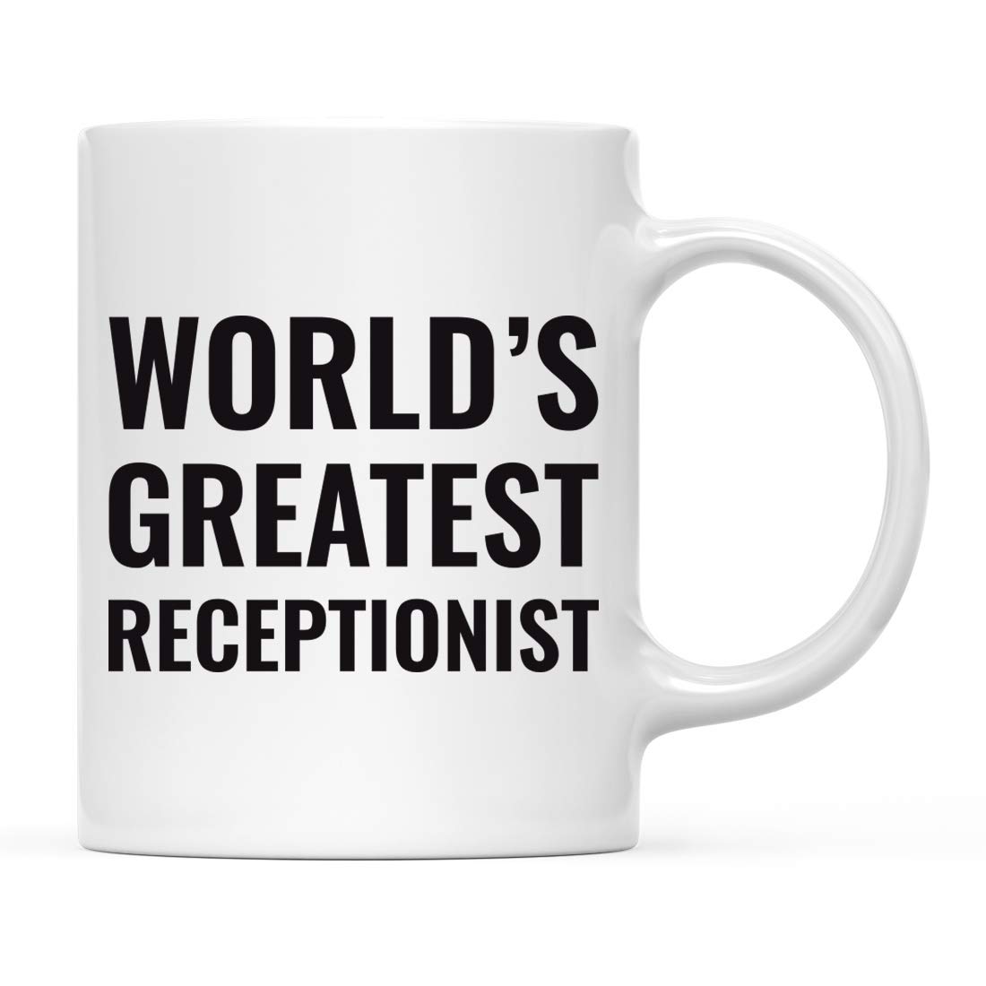 Taza De Café La mejor recepcionista del mundo Taza De Cerámica Entrenador
